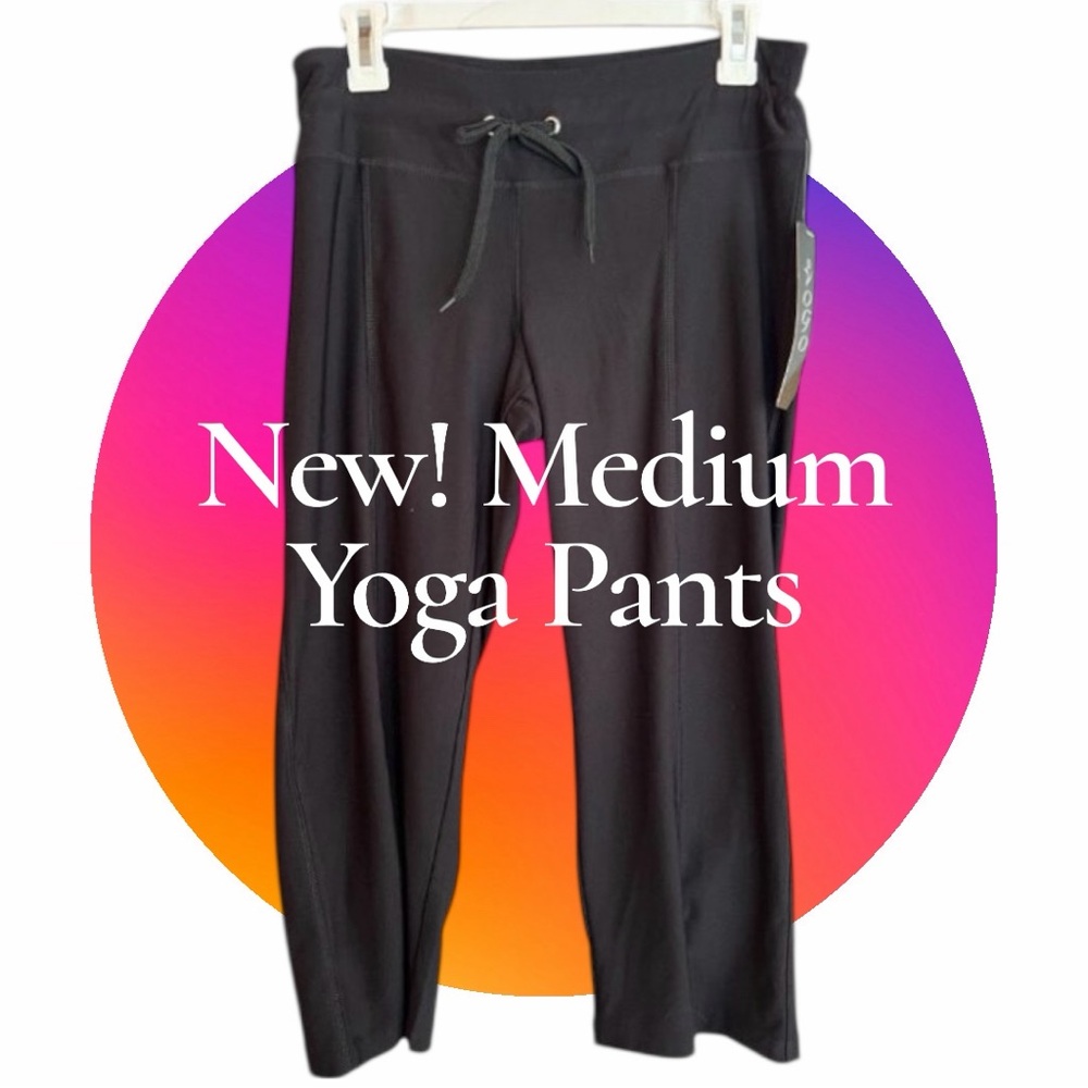 ✅ 3/$20 Sale-VOGO ATHLETICA BLACK YOGA PANTS - NEW! - Retail $48 - WOMEN'S M